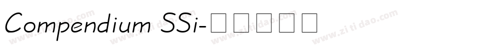 Compendium SSi字体转换